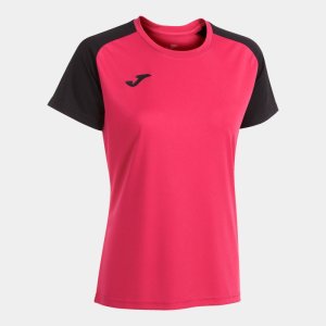JOMA ACADEMY IV SHORT SLEEVE T-SHIRT FUCHSIA BLACK