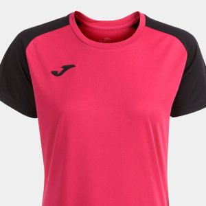 JOMA ACADEMY IV SHORT SLEEVE T-SHIRT FUCHSIA BLACK