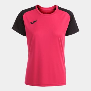 JOMA ACADEMY IV SHORT SLEEVE T-SHIRT FUCHSIA BLACK