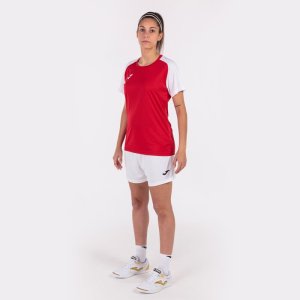 JOMA ACADEMY IV SHORT SLEEVE T-SHIRT RED WHITE