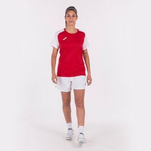 JOMA ACADEMY IV SHORT SLEEVE T-SHIRT RED WHITE