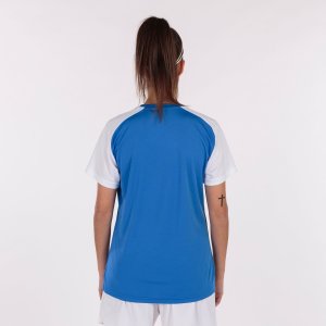 JOMA ACADEMY IV SHORT SLEEVE T-SHIRT ROYAL WHITE