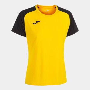 JOMA ACADEMY IV SHORT SLEEVE T-SHIRT YELLOW BLACK