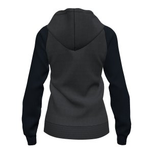 JOMA HOODED JACKET WOMAN ACADEMY IV DARK GRAY BLACK