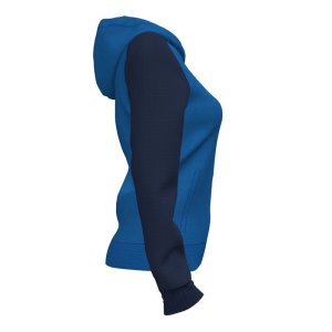 JOMA HOODED JACKET WOMAN ACADEMY IV ROYAL BLUE NAVY BLUE