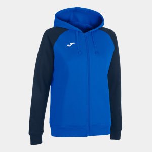 JOMA HOODED JACKET WOMAN ACADEMY IV ROYAL BLUE NAVY BLUE