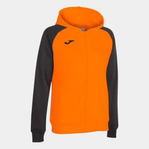 JOMA HOODED JACKET WOMAN ACADEMY IV ORANGE BLACK