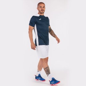 JOMA CHAMPIONSHIP VI SHORT SLEEVE T-SHIRT NAVY WHITE