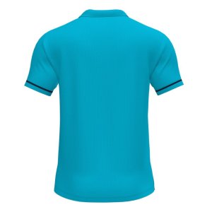 JOMA CHAMPIONSHIP VI SHORT SLEEVE POLO FLUOR TURQUOISE-NAVY