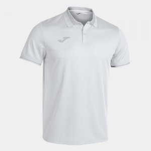 JOMA CHAMPIONSHIP VI SHORT SLEEVE POLO WHITE GRAY