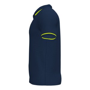 JOMA CHAMPIONSHIP VI SHORT SLEEVE POLO NAVY FLUOR YELLOW