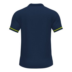 JOMA CHAMPIONSHIP VI SHORT SLEEVE POLO NAVY FLUOR YELLOW