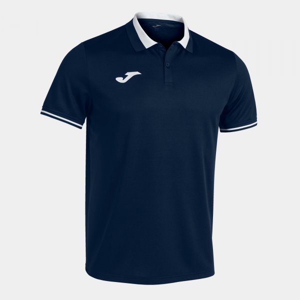 JOMA CHAMPIONSHIP VI SHORT SLEEVE POLO NAVY WHITE