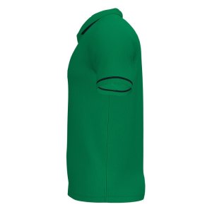 JOMA CHAMPIONSHIP VI SHORT SLEEVE POLO GREEN BLACK