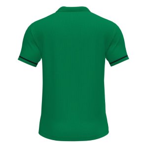 JOMA CHAMPIONSHIP VI SHORT SLEEVE POLO GREEN BLACK