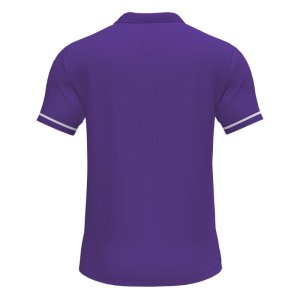 JOMA CHAMPIONSHIP VI SHORT SLEEVE POLO PURPLE WHITE