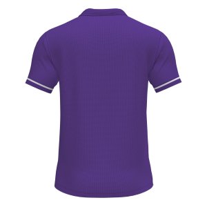 JOMA CHAMPIONSHIP VI SHORT SLEEVE POLO PURPLE WHITE