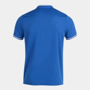 JOMA CHAMPIONSHIP VI SHORT SLEEVE POLO ROYAL WHITE