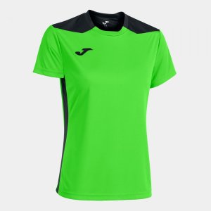 JOMA CHAMPIONSHIP VI SHORT SLEEVE T-SHIRT FLUOR GREEN BLACK