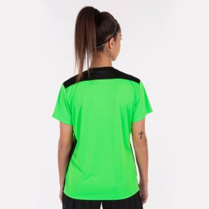 JOMA CHAMPIONSHIP VI SHORT SLEEVE T-SHIRT FLUOR GREEN BLACK
