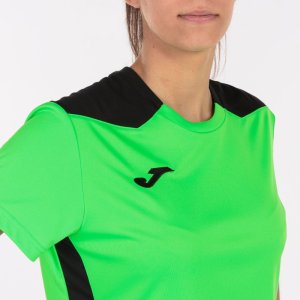JOMA CHAMPIONSHIP VI SHORT SLEEVE T-SHIRT FLUOR GREEN BLACK