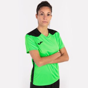 JOMA CHAMPIONSHIP VI SHORT SLEEVE T-SHIRT FLUOR GREEN BLACK