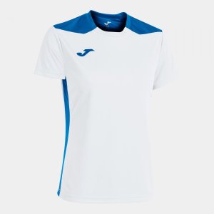JOMA CHAMPIONSHIP VI SHORT SLEEVE T-SHIRT WHITE ROYAL