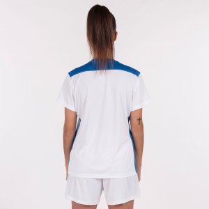 JOMA CHAMPIONSHIP VI SHORT SLEEVE T-SHIRT WHITE ROYAL