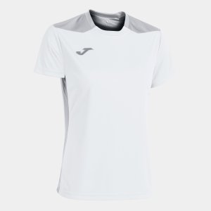 JOMA CHAMPIONSHIP VI SHORT SLEEVE T-SHIRT WHITE GRAY