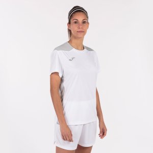 JOMA CHAMPIONSHIP VI SHORT SLEEVE T-SHIRT WHITE GRAY
