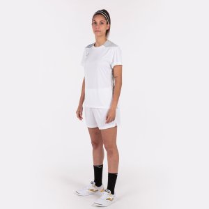 JOMA CHAMPIONSHIP VI SHORT SLEEVE T-SHIRT WHITE GRAY