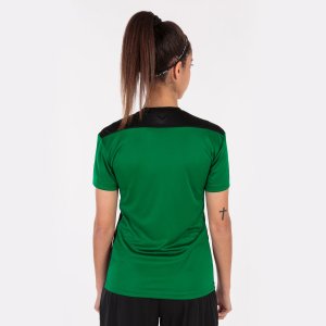 JOMA CHAMPIONSHIP VI SHORT SLEEVE T-SHIRT GREEN BLACK