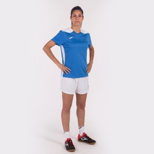 JOMA CHAMPIONSHIP VI SHORT SLEEVE T-SHIRT ROYAL WHITE