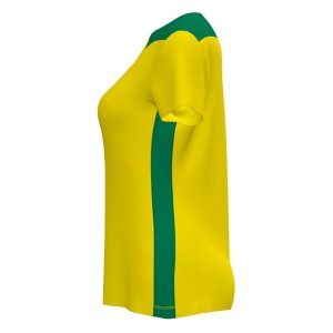JOMA CHAMPIONSHIP VI SHORT SLEEVE T-SHIRT YELLOW GREEN