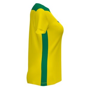 JOMA CHAMPIONSHIP VI SHORT SLEEVE T-SHIRT YELLOW GREEN