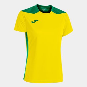 JOMA CHAMPIONSHIP VI SHORT SLEEVE T-SHIRT YELLOW GREEN