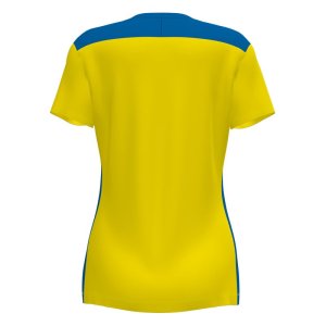 JOMA CHAMPIONSHIP VI SHORT SLEEVE T-SHIRT YELLOW-ROYAL BLUE