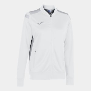 JOMA CHAMPIONSHIP VI FULL ZIP SWEATSHIRT WHITE GRAY