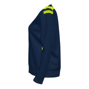 JOMA CHAMPIONSHIP VI FULL ZIP SWEATSHIRT NAVY FLUOR YELLOW