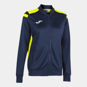 JOMA CHAMPIONSHIP VI FULL ZIP SWEATSHIRT NAVY FLUOR YELLOW