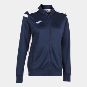 JOMA CHAMPIONSHIP VI FULL ZIP SWEATSHIRT NAVY WHITE