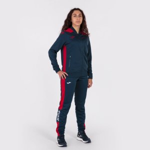JOMA CHAMPIONSHIP VI FULL ZIP SWEATSHIRT NAVY RED