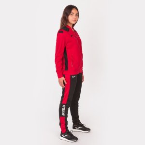 JOMA CHAMPIONSHIP VI FULL ZIP SWEATSHIRT RED BLACK