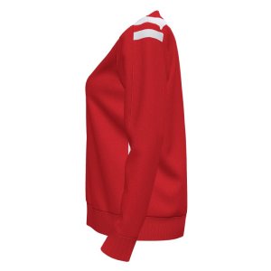 JOMA CHAMPIONSHIP VI FULL ZIP SWEATSHIRT RED WHITE