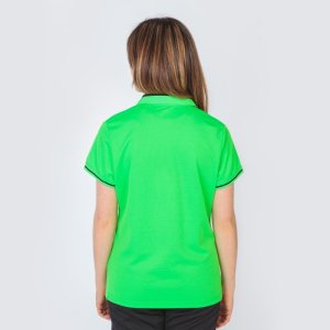 JOMA CHAMPIONSHIP VI SHORT SLEEVE POLO FLUOR GREEN BLACK