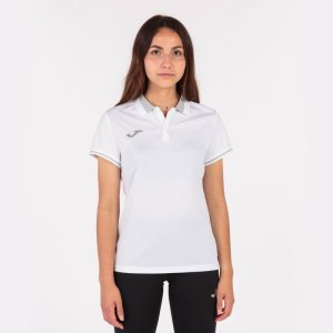 JOMA CHAMPIONSHIP VI SHORT SLEEVE POLO WHITE GRAY