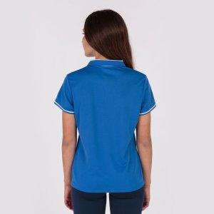 JOMA CHAMPIONSHIP VI SHORT SLEEVE POLO ROYAL WHITE