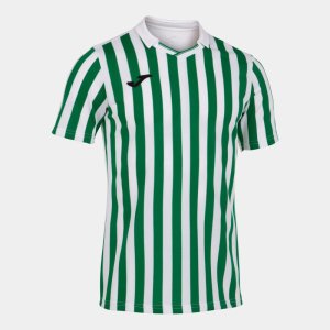 JOMA COPA II SHORT SLEEVE T-SHIRT WHITE GREEN