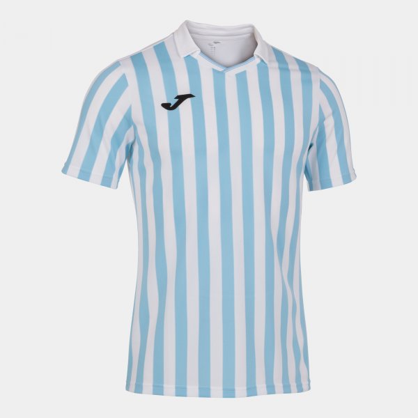 JOMA COPA II SHORT SLEEVE T-SHIRT WHITE SKY BLUE