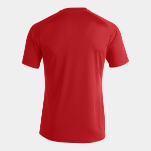 JOMA PISA II SHORT SLEEVE T-SHIRT RED WHITE